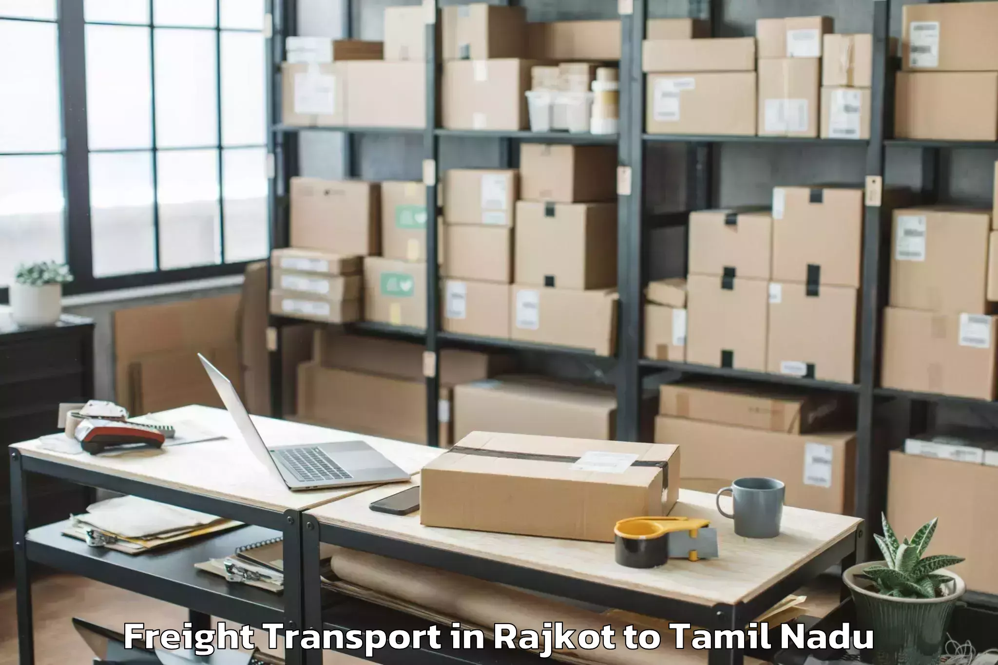 Expert Rajkot to Thiruthani Freight Transport